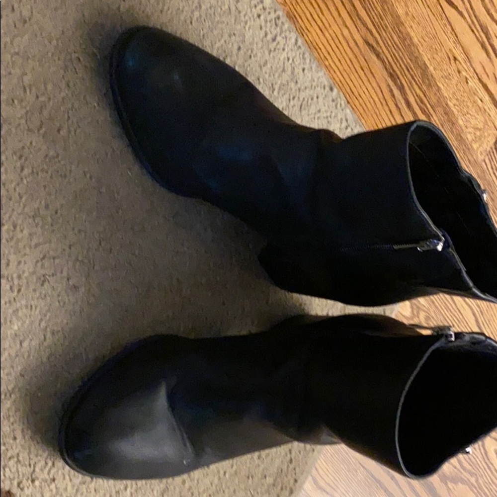 Leather booties